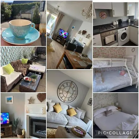 Sunny Family 4-sleeper Near Newquays Beaches *